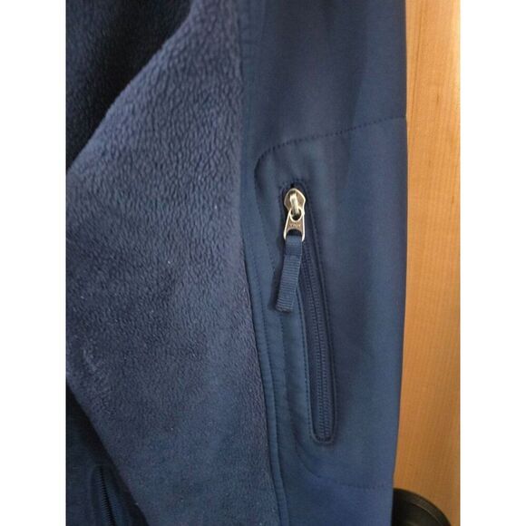 Vintage Columbia Univ of Michigan Fleece Jacket Full Zip Navy L - Picture 5 of 13